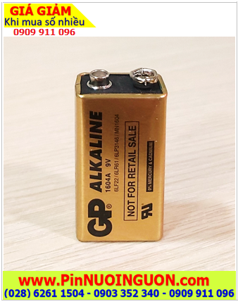 GP MN1604UG /MN1604, Pin 9v Alkaline GP 1604UG/6LR61 chính hãng 